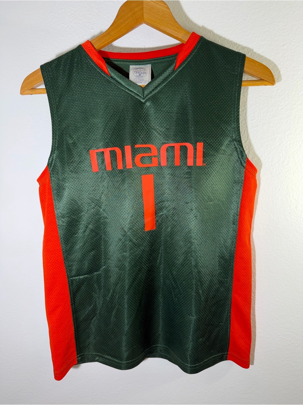 Miami Green & Orange Basketball Jersey